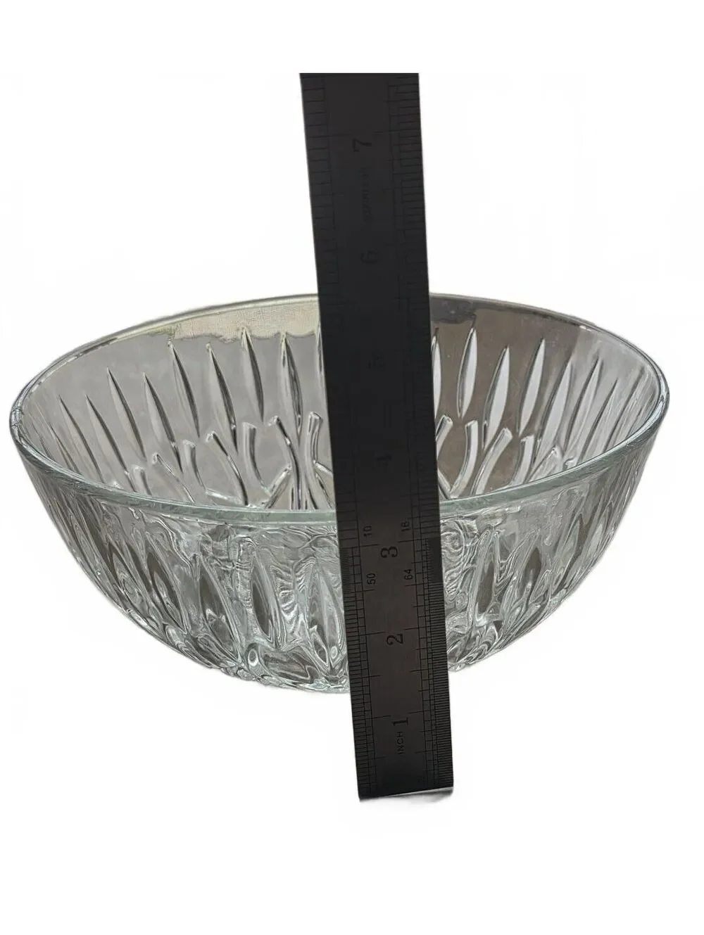 Vintage Pasari Crystal Indonesia Pretzel Glass Serving Bowl